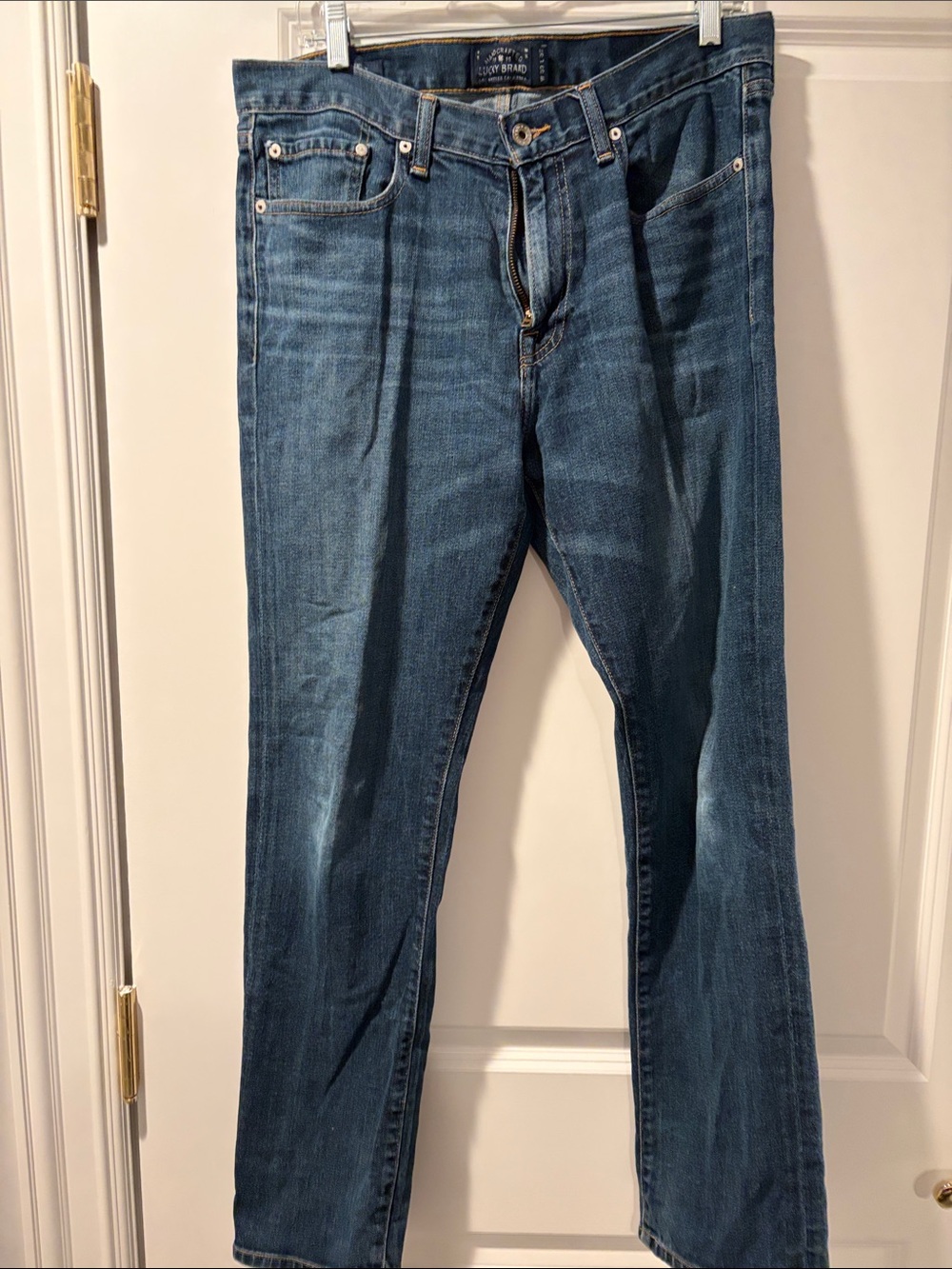 Lucky Brand Men's Straight Jeans in Dark Indigo Blue
